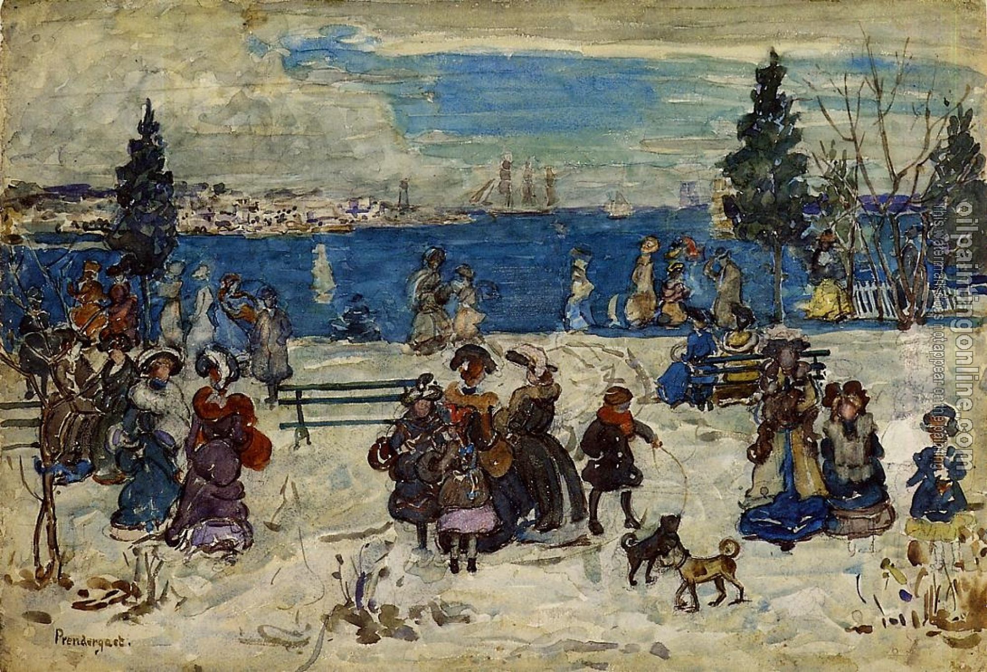 Prendergast, Maurice Brazil - April Snow, Salem